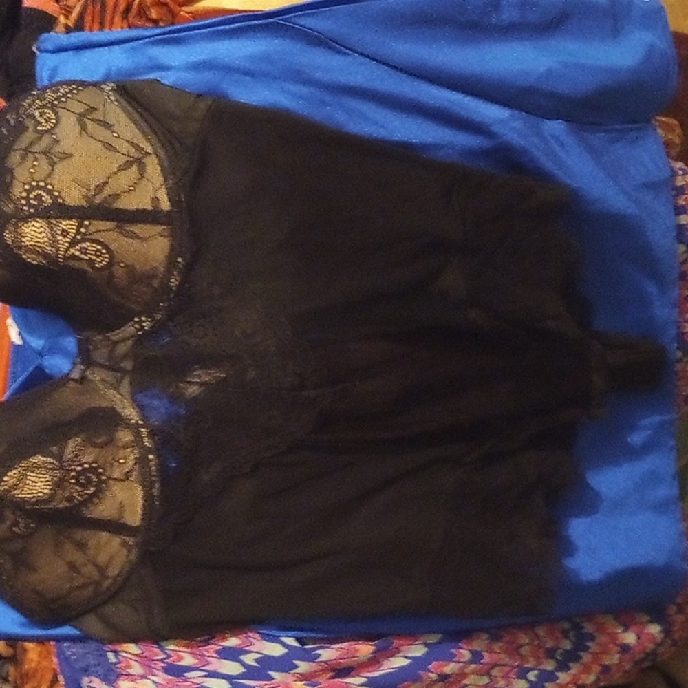 3X black lingerie New